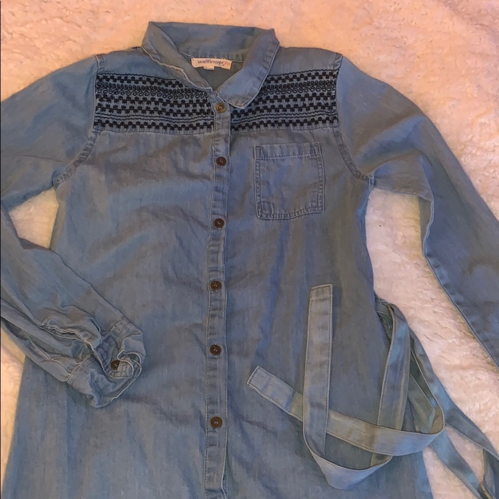 Jean button down shirt